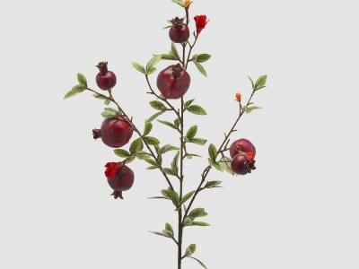 Rama de granada artificial para decorar tu casa. 7 varas.