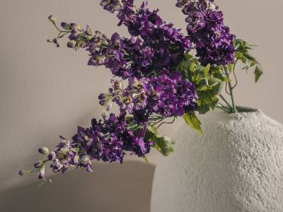 Flor Delphinium artificial.